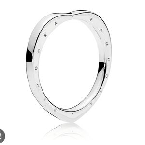 Pandora Heart shape logo ring size 8